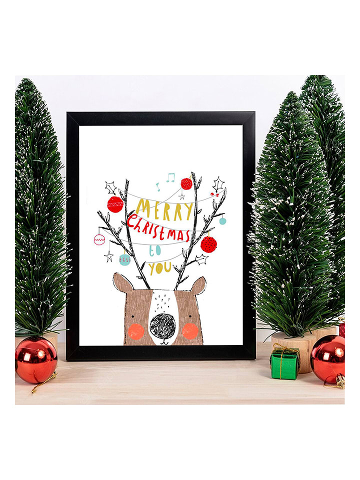 ABERTO DESIGN Nadruk na drewnie ze wzorem - 29 x 24 cm rozmiar: onesize