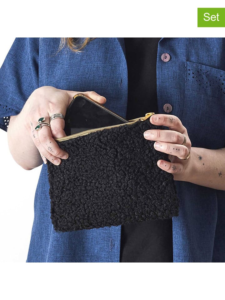 The Concept Factory Torby (2 szt.) w kolorze czarnym na telefon - dł. 13,5 cm rozmiar: onesize