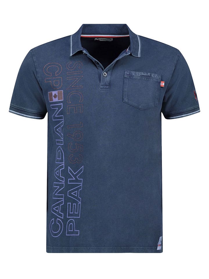 Canadian Peak Koszulka polo "Konakreak" w kolorze granatowym rozmiar: S