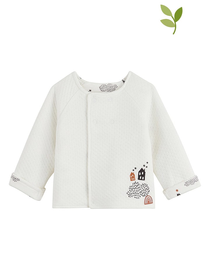 Petit Beguin Dwustronny kardigan w kolorze białym rozmiar: 50