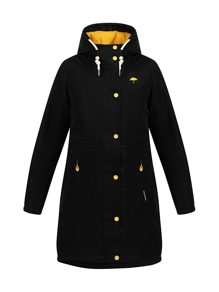 Płaszcz zimowy w kolorze czarnym