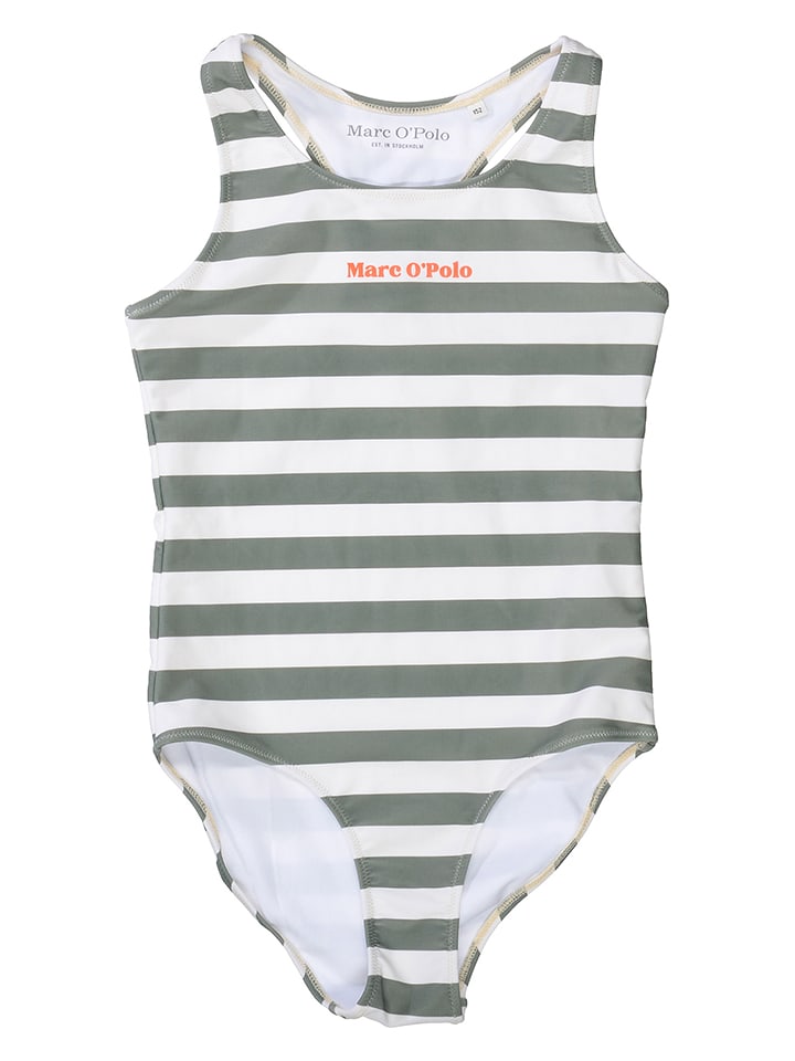 Marc O'Polo Junior Strój kąpielowy w kolorze khaki rozmiar: 140