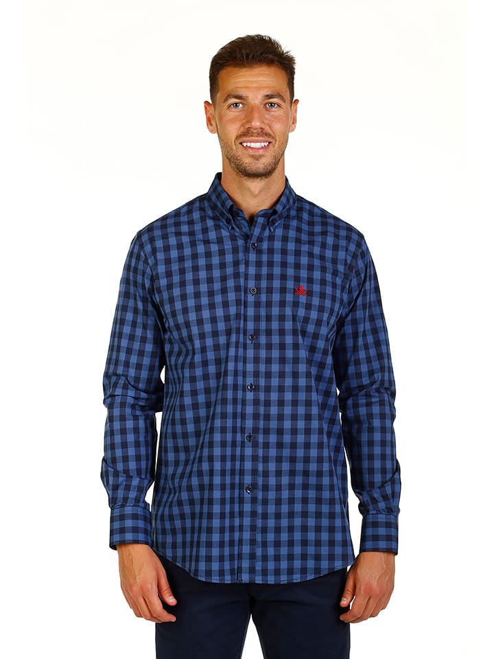 The Time of Bocha Koszula "Cotton" - Regular fit - w kolorze granatowym rozmiar: L