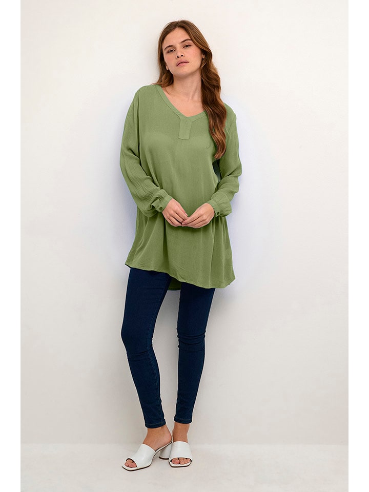 Kaffe Tunika w kolorze zielonym rozmiar: 34