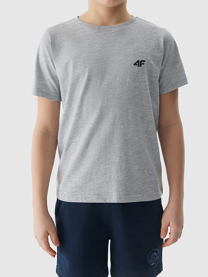 4F Koszulka w kolorze szarym rozmiar: 152