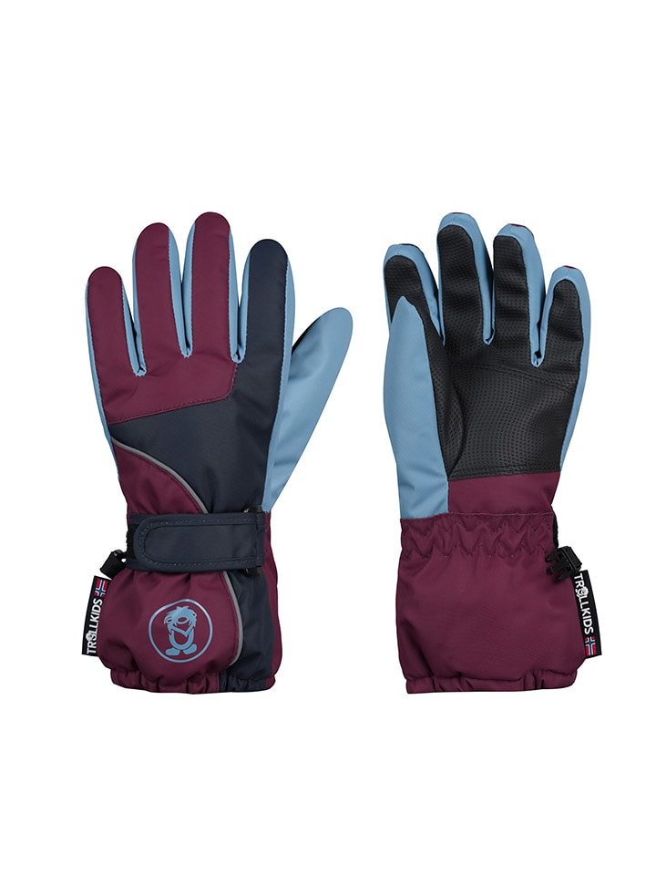 Trollkids Rękawice funkcyjne "Troll" w kolorze niebiesko-czerwonym rozmiar: 4