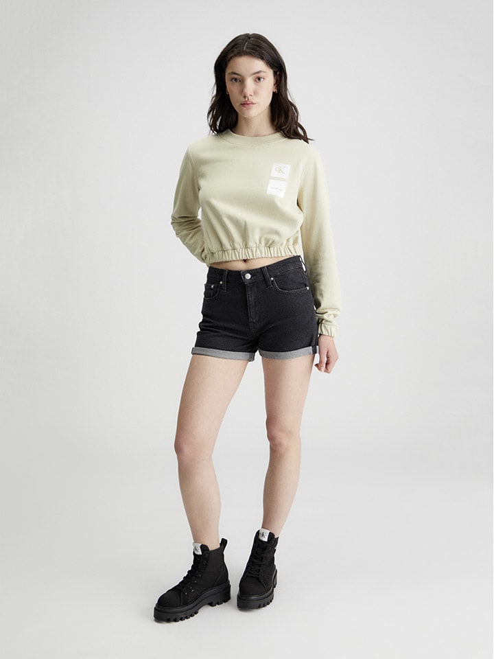 Calvin Klein Szorty dżinsowe w kolorze czarnym rozmiar: W28