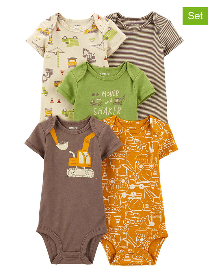 carter's Body (5 szt.) w różnych kolorach rozmiar: 62