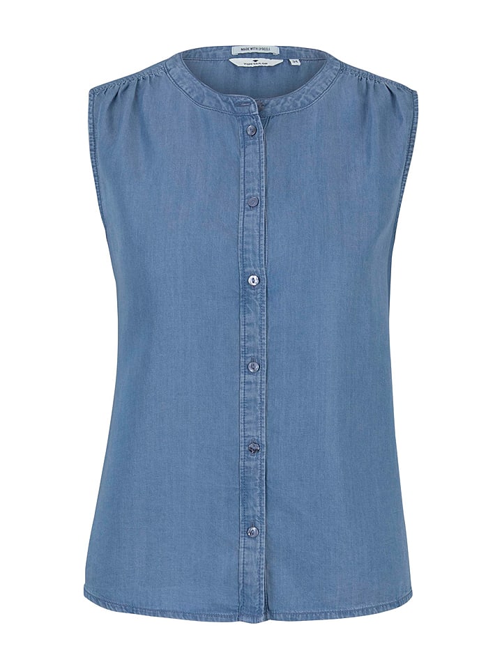 Top w kolorze niebieskim