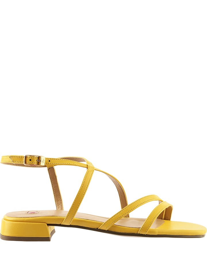 Högl Skórzane sandały "Alba" w kolorze żółtym rozmiar: 41
