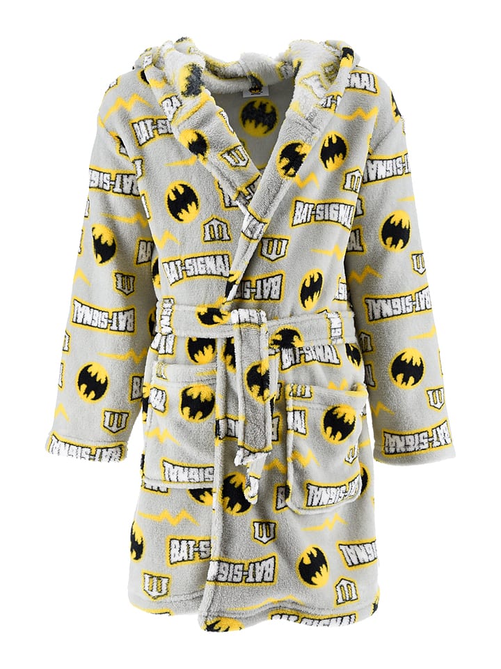 Batman Szlafrok w kolorze szaro-żółtym rozmiar: 104