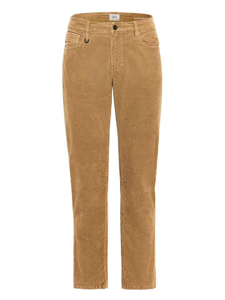 Camel Active Spodnie sztruksowe - Regular fit - w kolorze jasnobrązowym rozmiar: W40/L32
