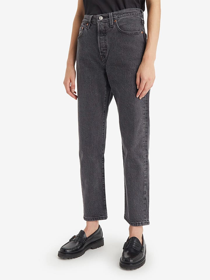 Levi´s Dżinsy "501®" - Regular fit - w kolorze antracytowym rozmiar: W31/L26