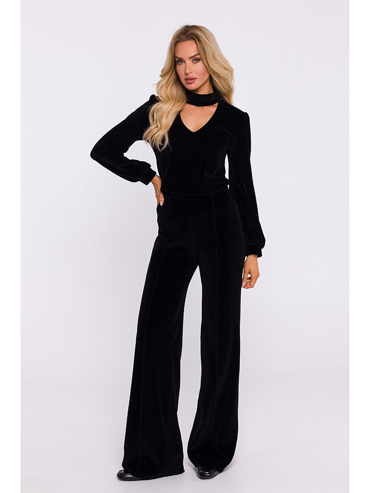 made of emotion Spodnie w kolorze czarnym rozmiar: S