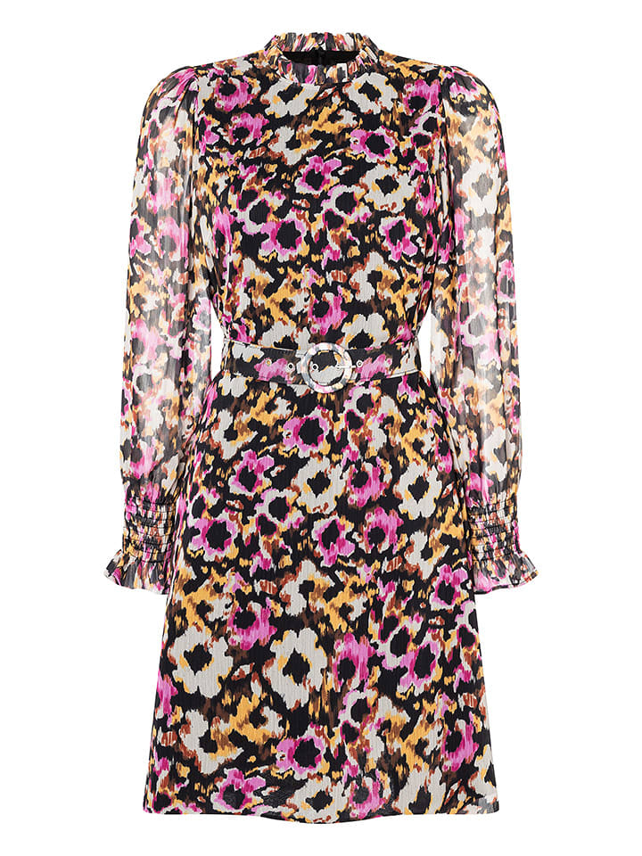 More & More Sukienka w kolorze czarno-różowo-żółtym rozmiar: 42