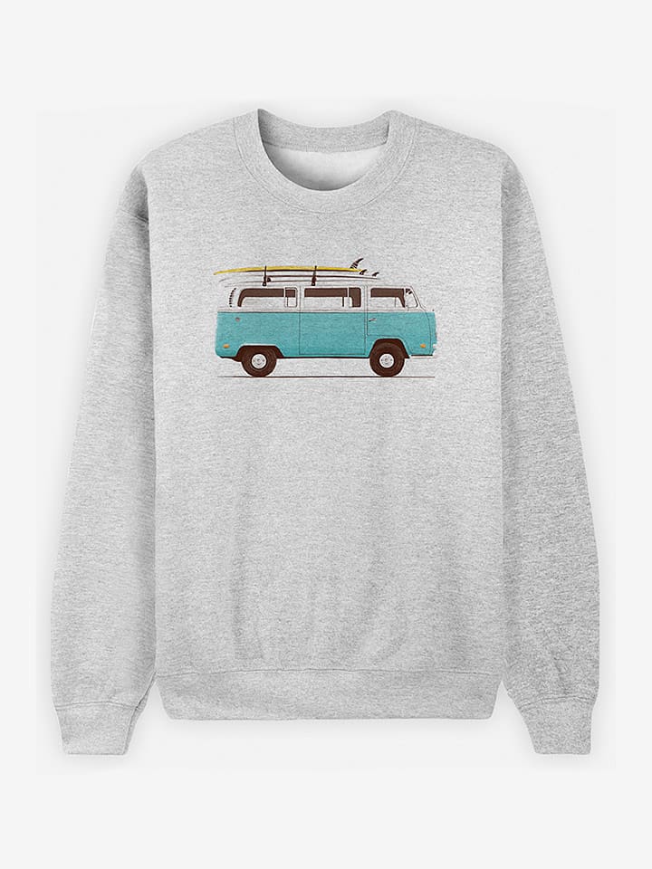 WOOOP Bluza "Blue Van" w kolorze szarym rozmiar: L