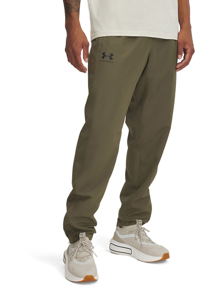 Under Armour Spodnie sportowe w kolorze khaki rozmiar: L
