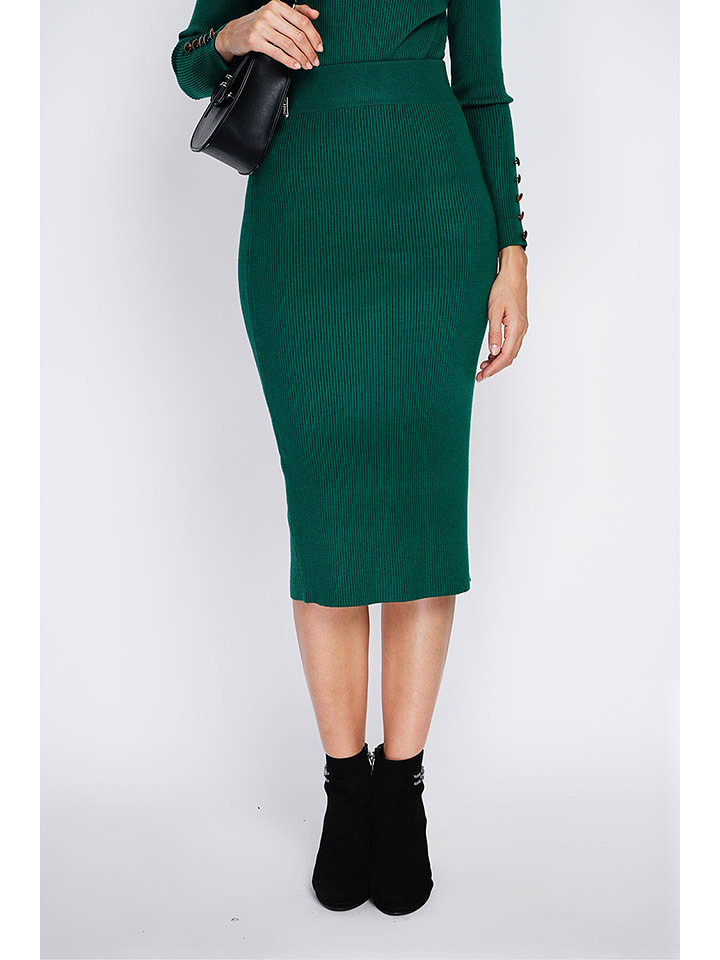 William de Faye Spódnica w kolorze ciemnozielonym rozmiar: 36