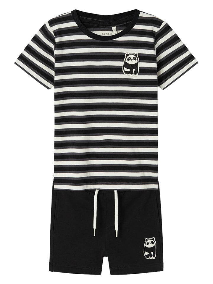 name it 2-częściowy zestaw "Dike" w kolorze czarno-białym rozmiar: 98