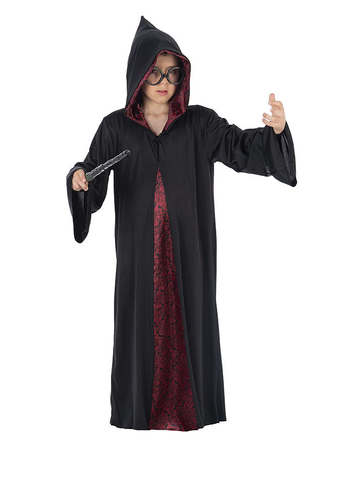 CHAKS Peleryna kostiumowa "Wizard" w kolorze czarno-bordowym rozmiar: 128