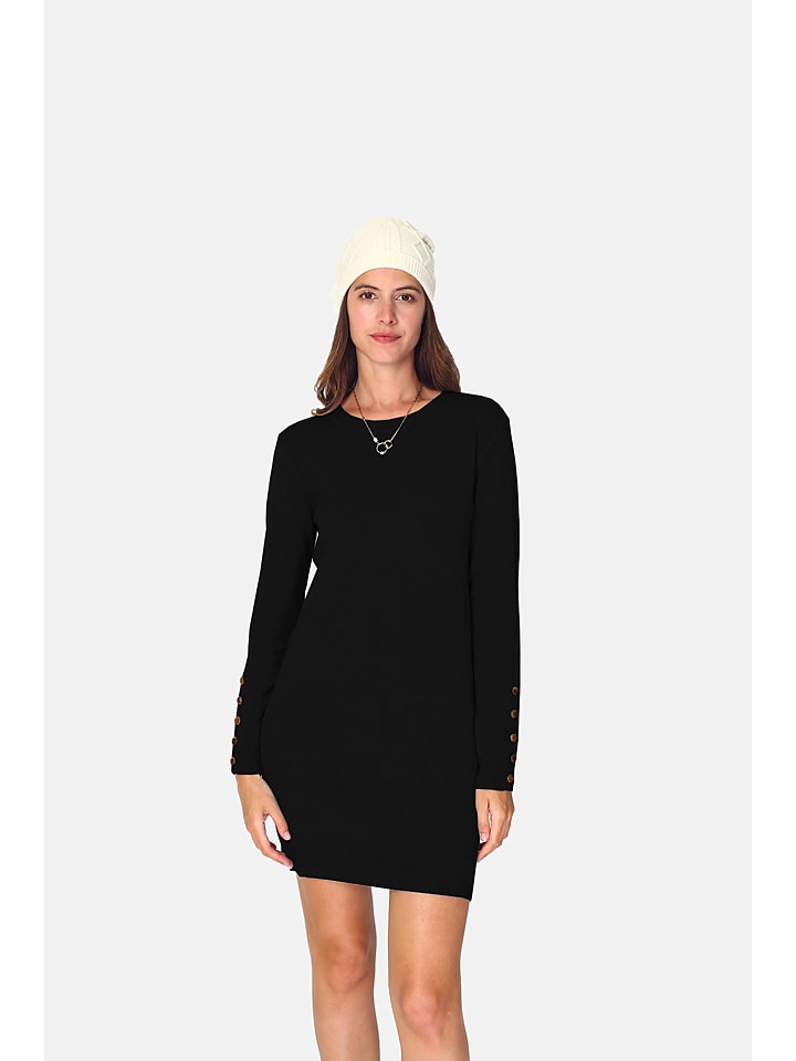 William de Faye Sukienka dzianinowa w kolorze czarnym rozmiar: 38