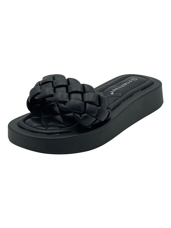 Klapki w kolorze czarnym