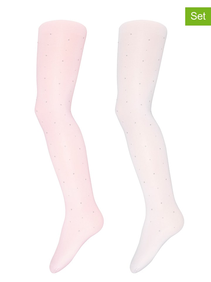 ewers Rajstopy (2 pary) w kolorze jasnoróżowym rozmiar: 122