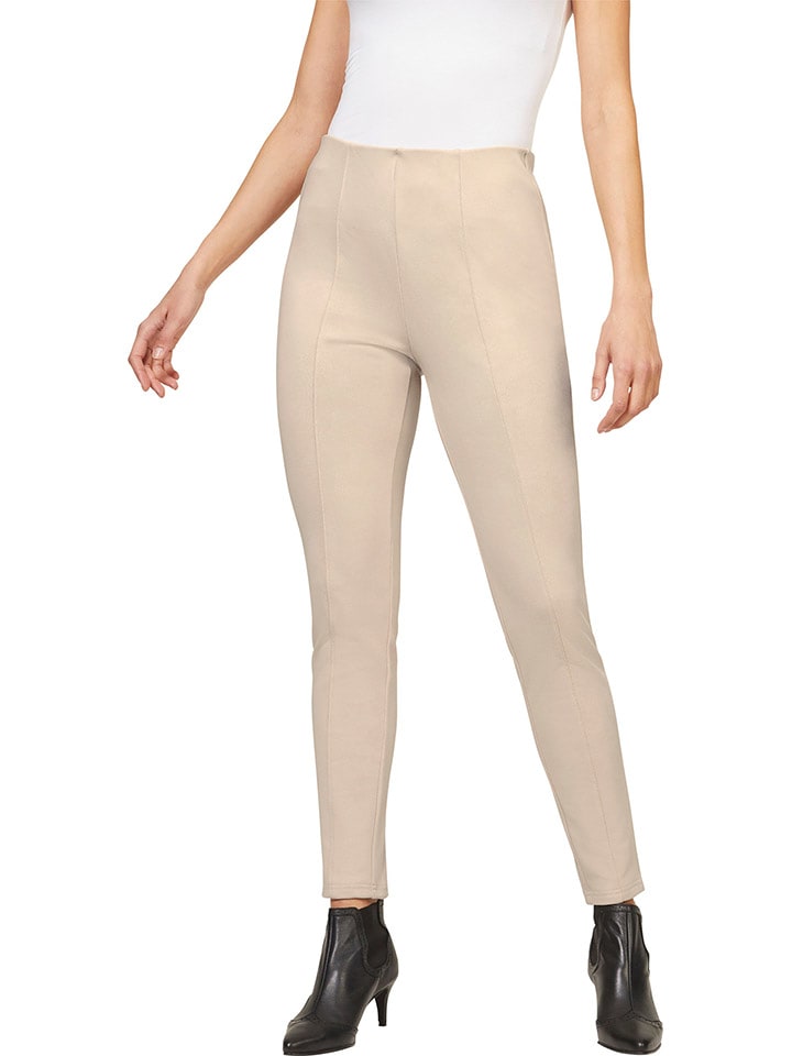 Heine Spodnie w kolorze beżowym rozmiar: 42