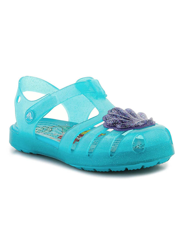 Crocs Półsandały "Princess Ariel" w kolorze błękitnym rozmiar: 27/28