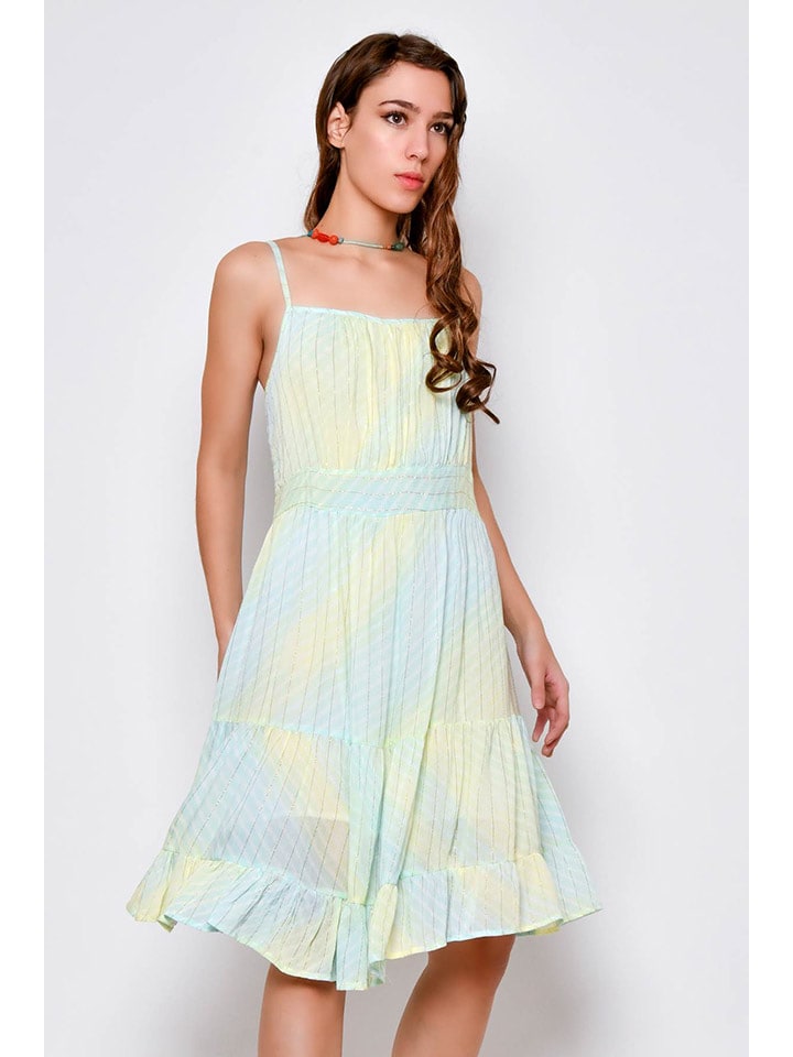 H.H.G. Sukienka w kolorze błękitno-żółtym rozmiar: M