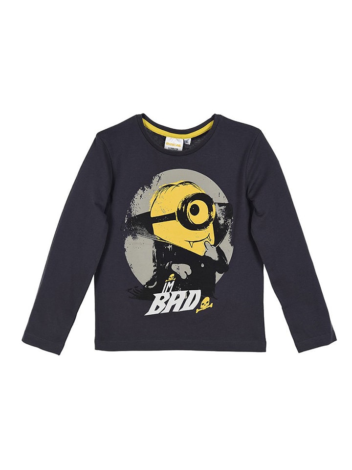 Koszulka "Minionki" w kolorze antracytowym