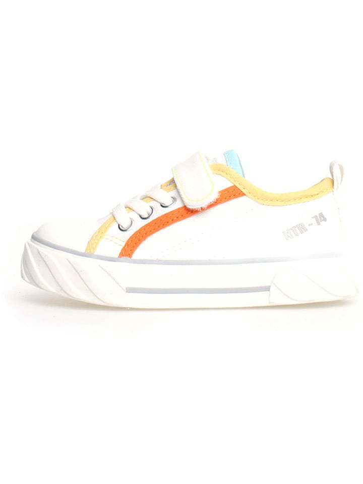 Naturino Sneakersy "Elen" w kolorze kremowym rozmiar: 38