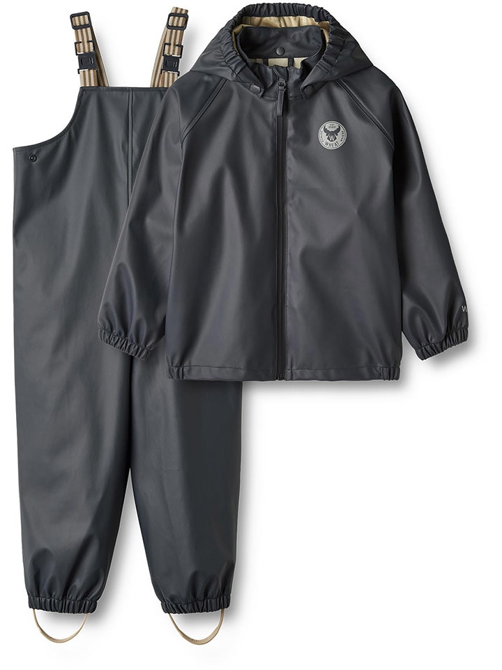 Wheat 2-częściowy zestaw przeciwdeszczowy "Charlie" w kolorze granatowym rozmiar: 122