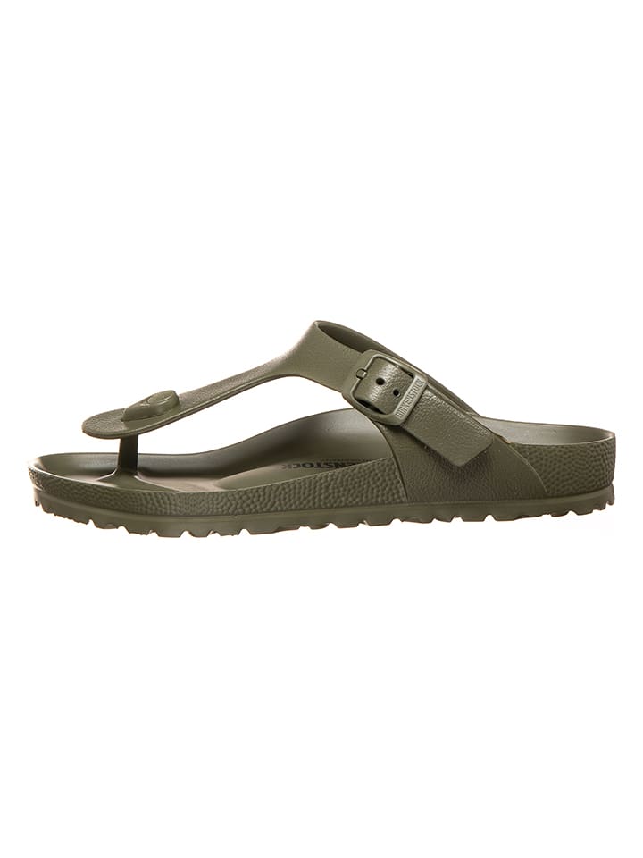 Birkenstock Japonki "Gizeh" w kolorze khaki rozmiar: 38