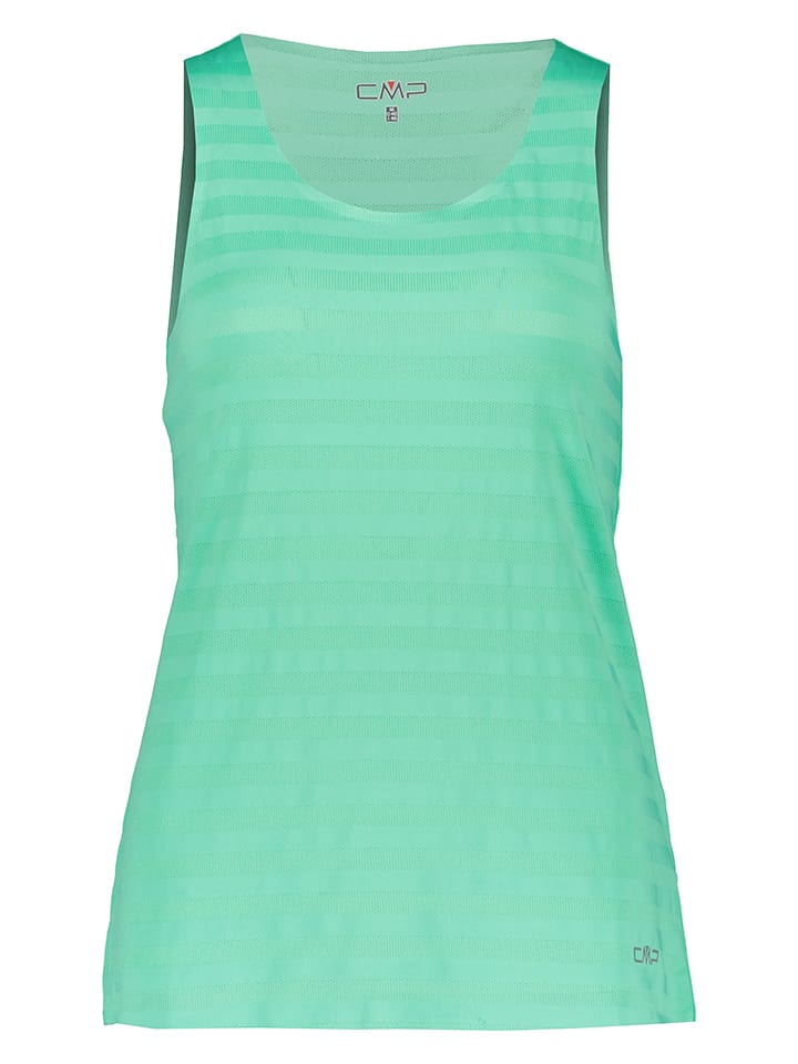 Top w kolorze zielonym do biegania