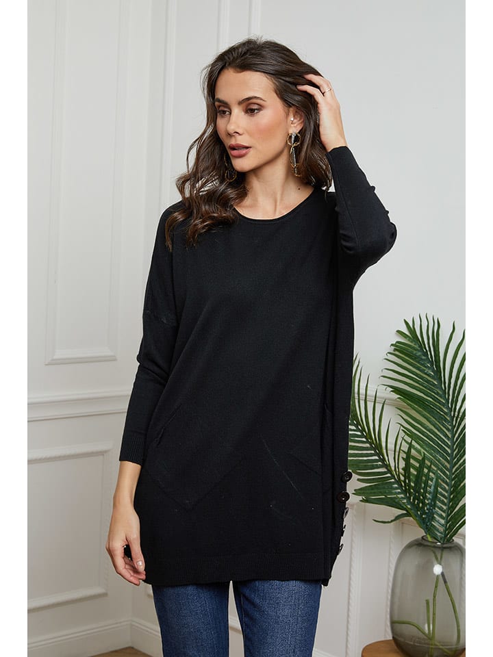 Joséfine Sweter "Glausar" w kolorze czarnym rozmiar: L