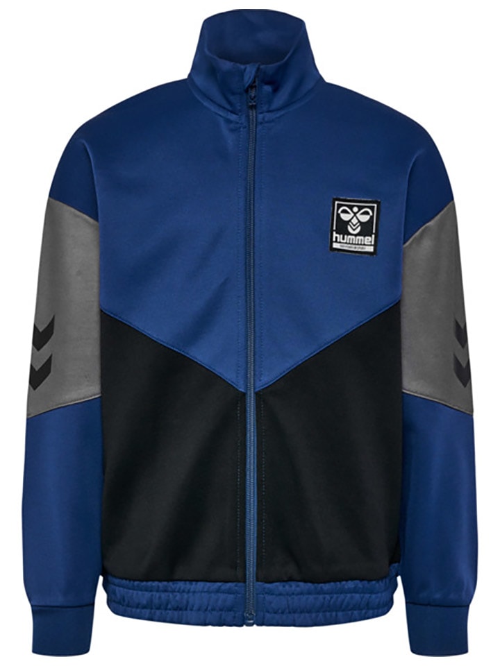 Hummel Bluza "Rane" w kolorze niebiesko-czarnym rozmiar: 140