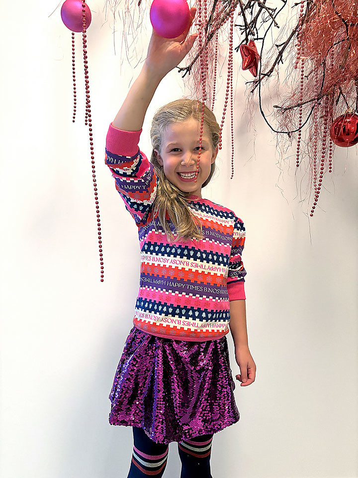 B.Nosy Bluza "Santa" ze wzorem rozmiar: 134/140