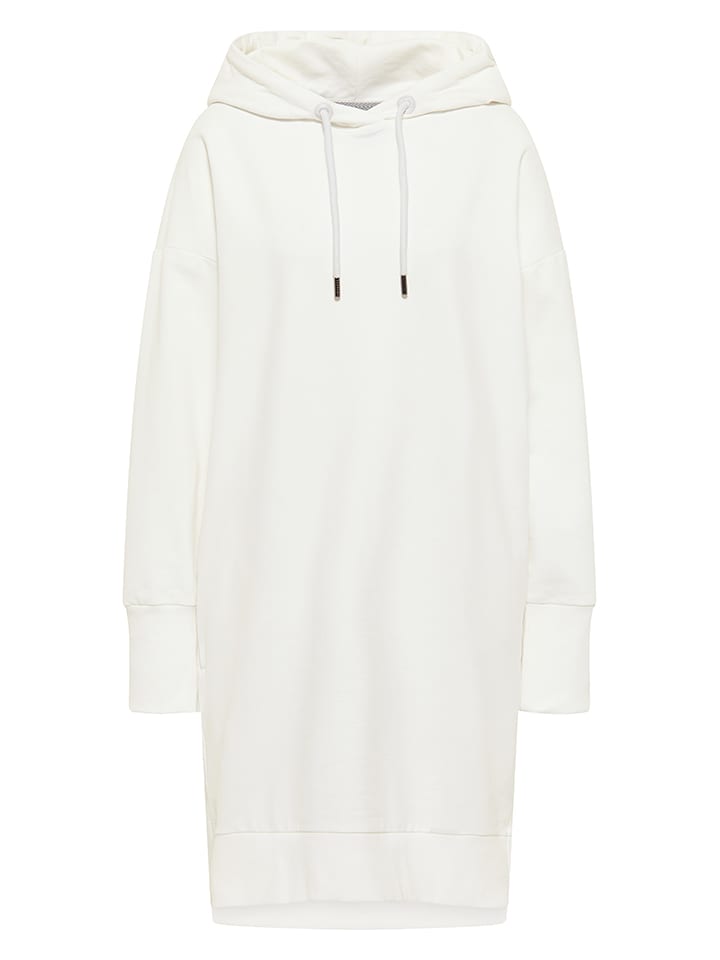 Sukienka dresowa "Tasja" w kolorze kremowym