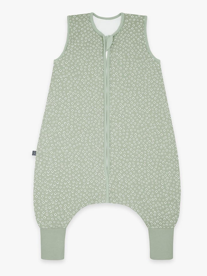 Emma&Noah Śpiworek w kolorze jasnozielonym z nóżkami rozmiar: 70 cm