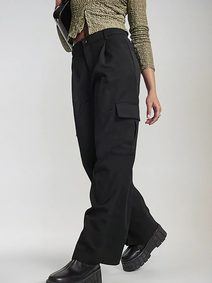 Monki Bojówki w kolorze czarnym rozmiar: 38