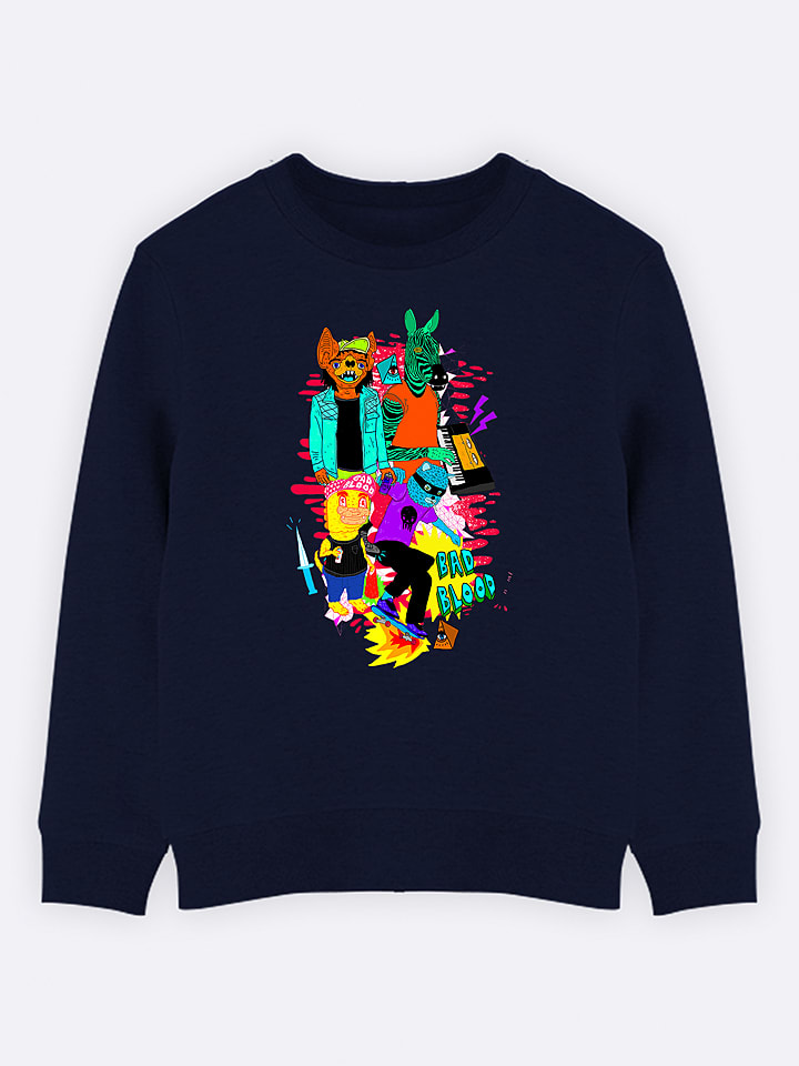 WOOOP Bluza "Bad Blood" w kolorze granatowym rozmiar: 152