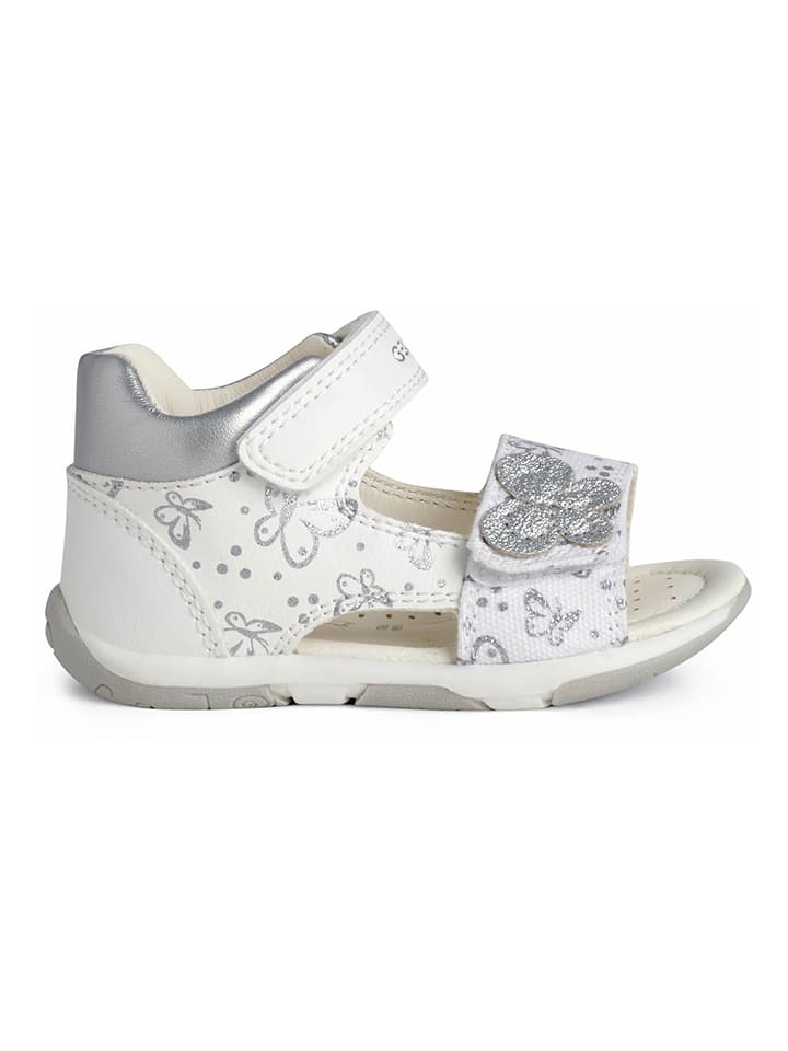 Sandały "Tapuz" w kolorze srebrno-białym