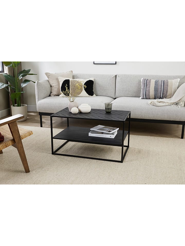 Lifa Living Ława "Dijon" w kolorze czarnym - 80 x 45 x 50 cm rozmiar: onesize