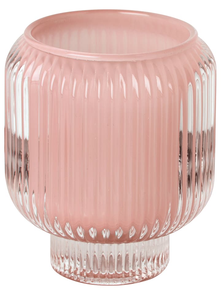 IHR Świecznik w kolorze jasnoróżowym - wys. 9 x Ø 8 cm rozmiar: onesize