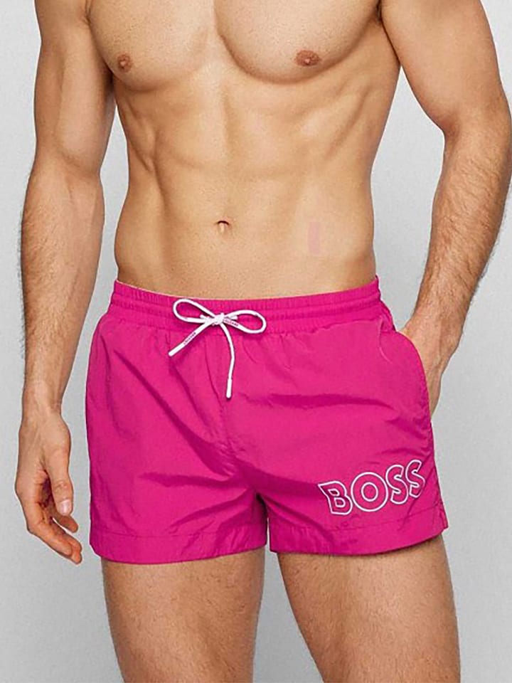 Szorty kąpielowe w kolorze różowym