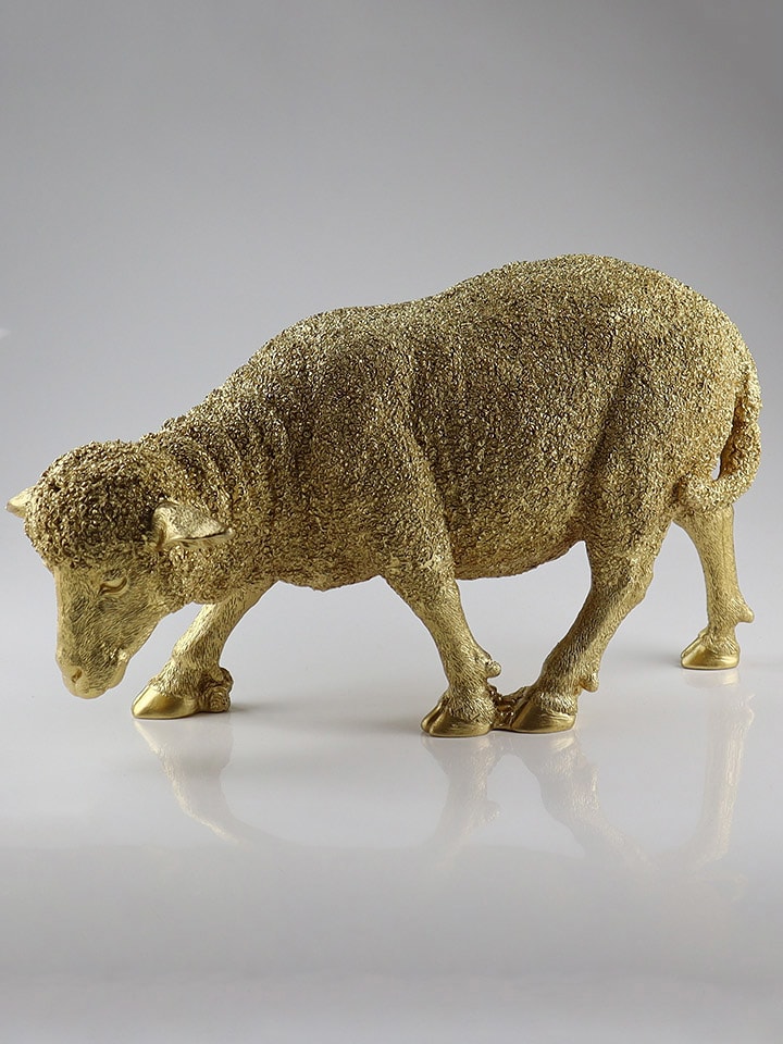 AM Design Figurka dekoracyjna w kolorze złotym - 50 x 28 x 17,5 cm rozmiar: onesize