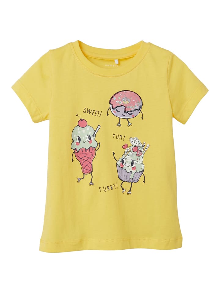 name it Koszulka "Figne" w kolorze żółtym rozmiar: 98