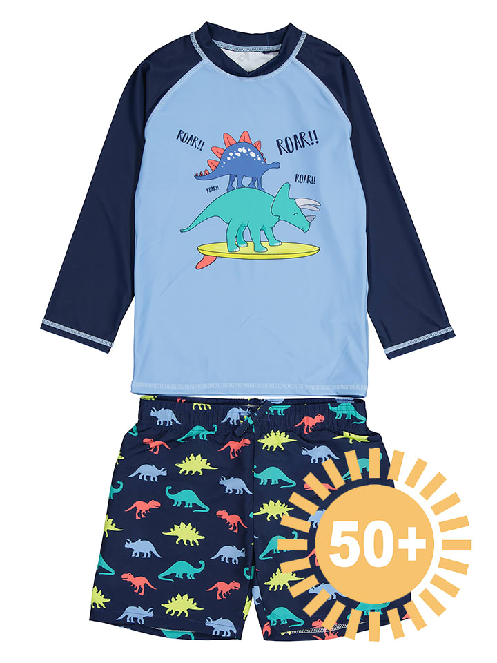 lamino 2-częściowy zestaw kąpielowy w kolorze granatowo-błękitnym rozmiar: 110/116