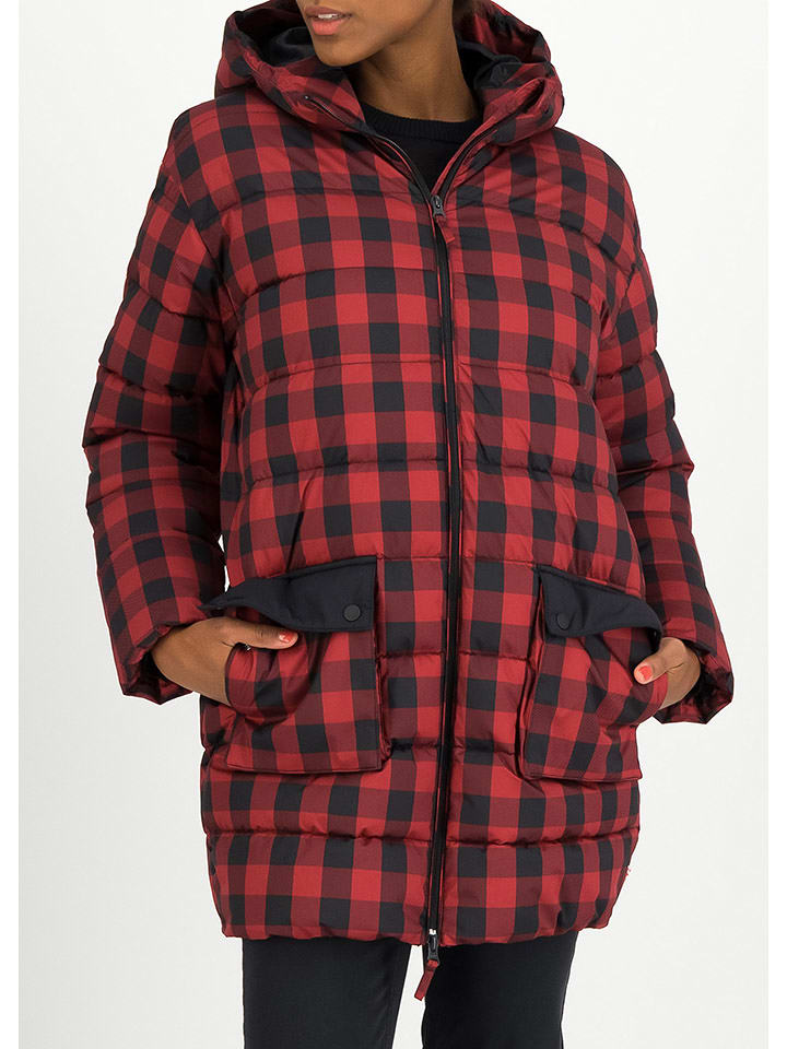 Blutsgeschwister Kurtka zimowa "Cloud Stepper" w kolorze czarno-czerwonym rozmiar: XS